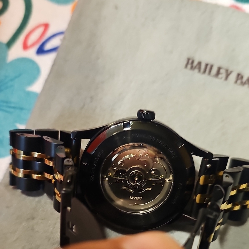 MVMT Black and Gold Men's Automatic Watch with Day-Date - Picture 13 of 13